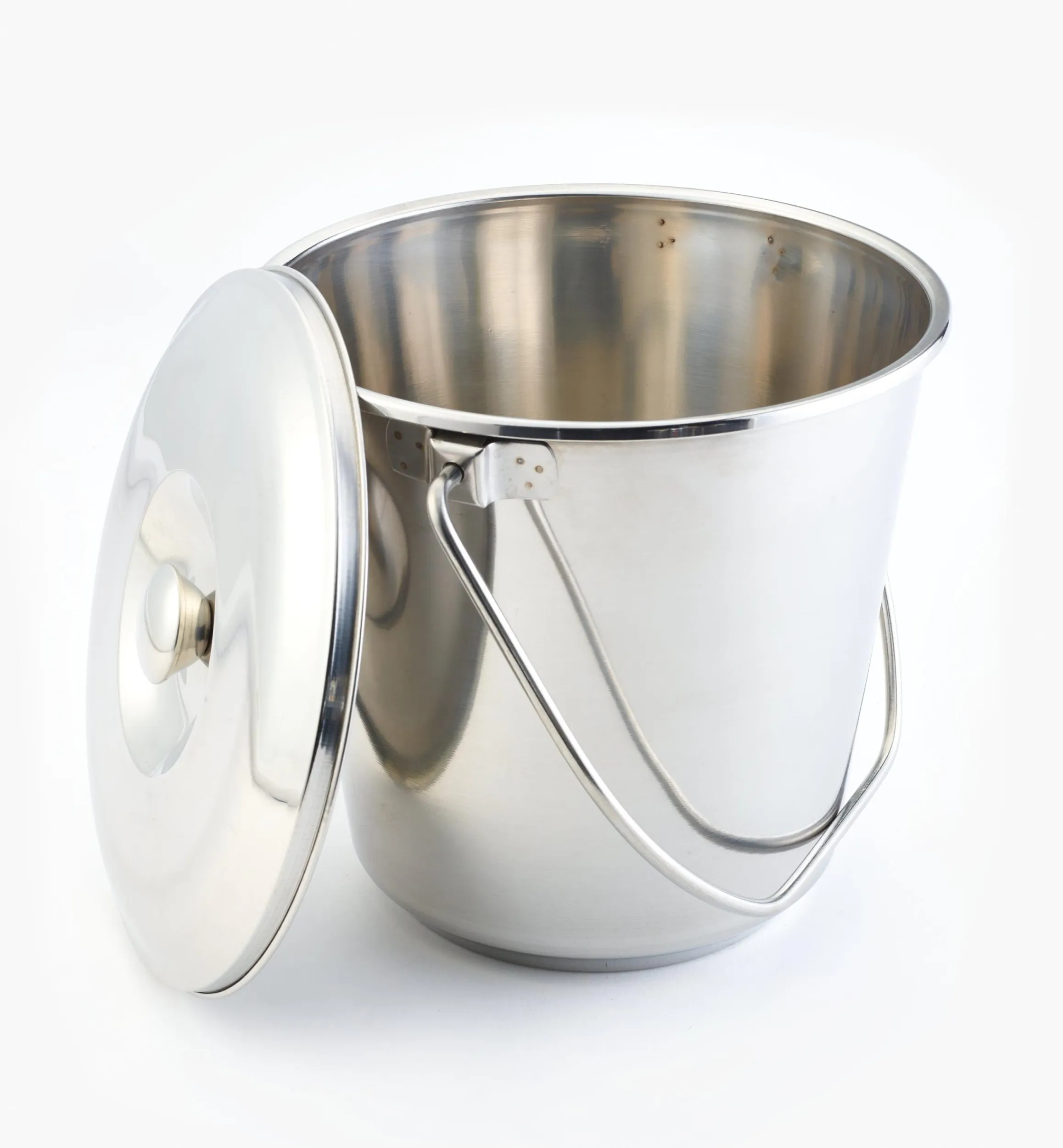 Lee Valley Composting|Composting>Stainless-Steel Compost Pails