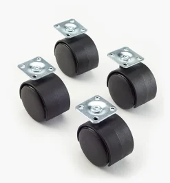 Lee Valley Casters & Wheels>Standard Plate Portable Stand Casters