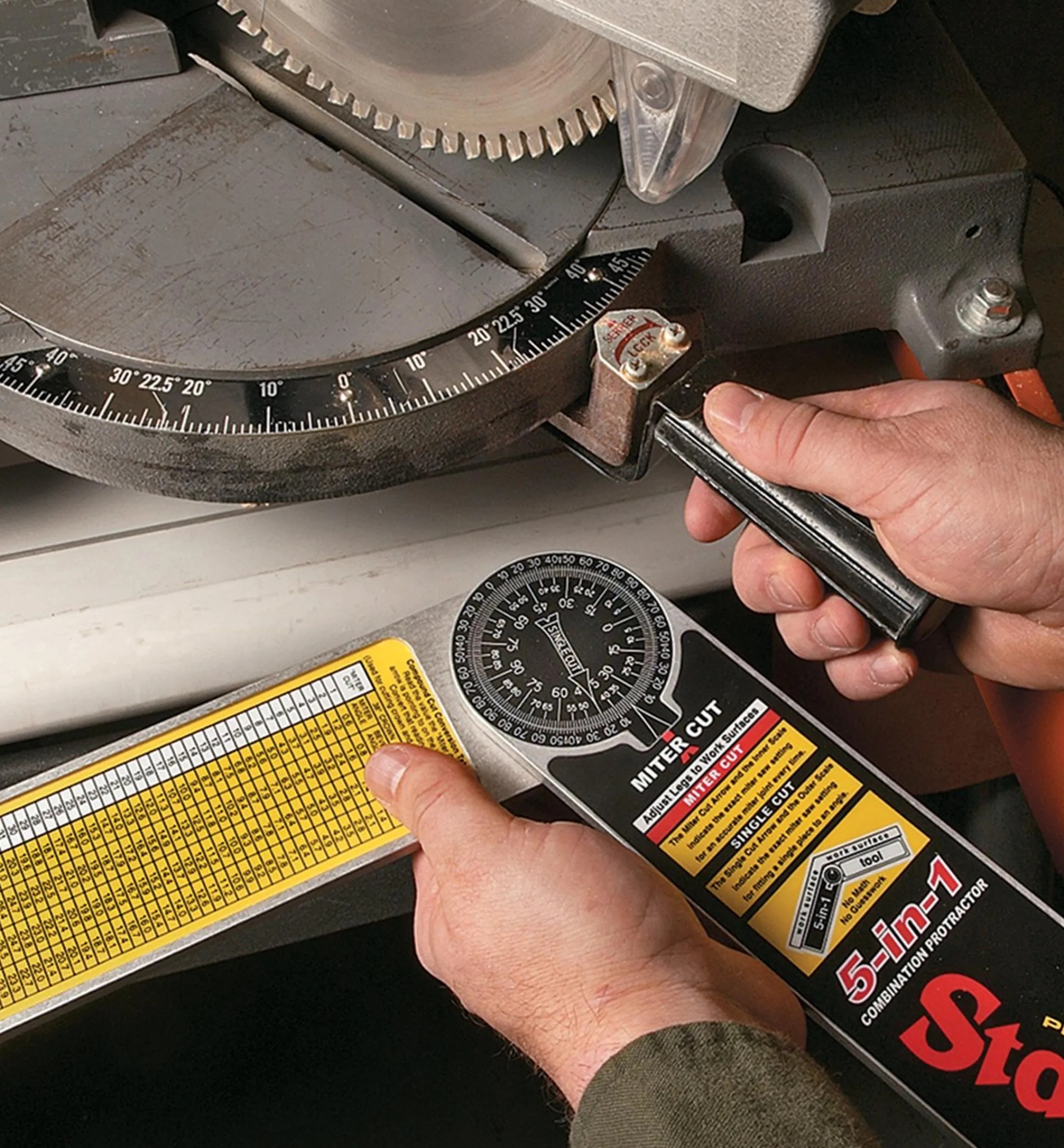 Lee Valley Marking & Measuring>Starrett 5-In-1 Protractor