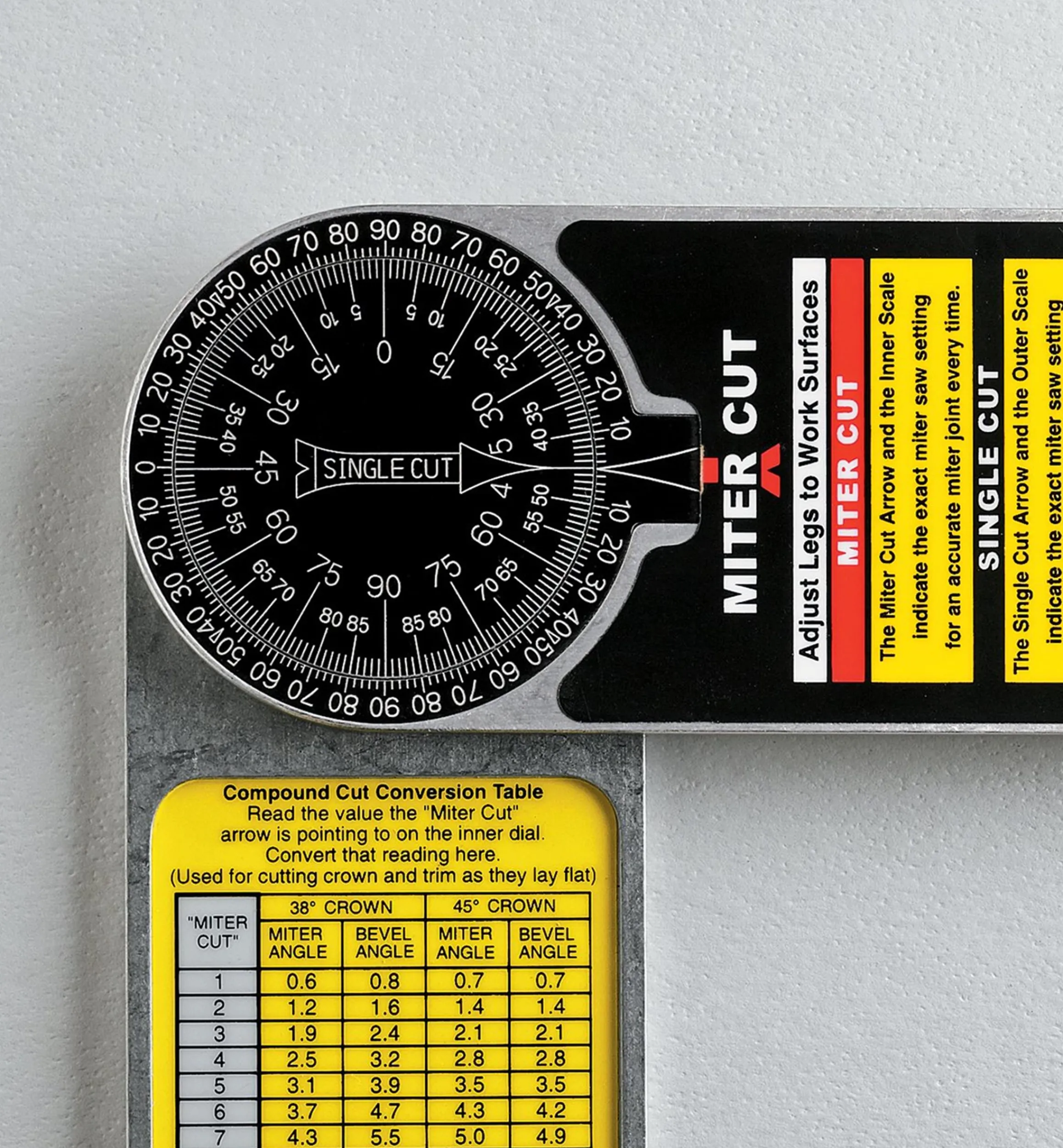 Lee Valley Marking & Measuring>Starrett 5-In-1 Protractor