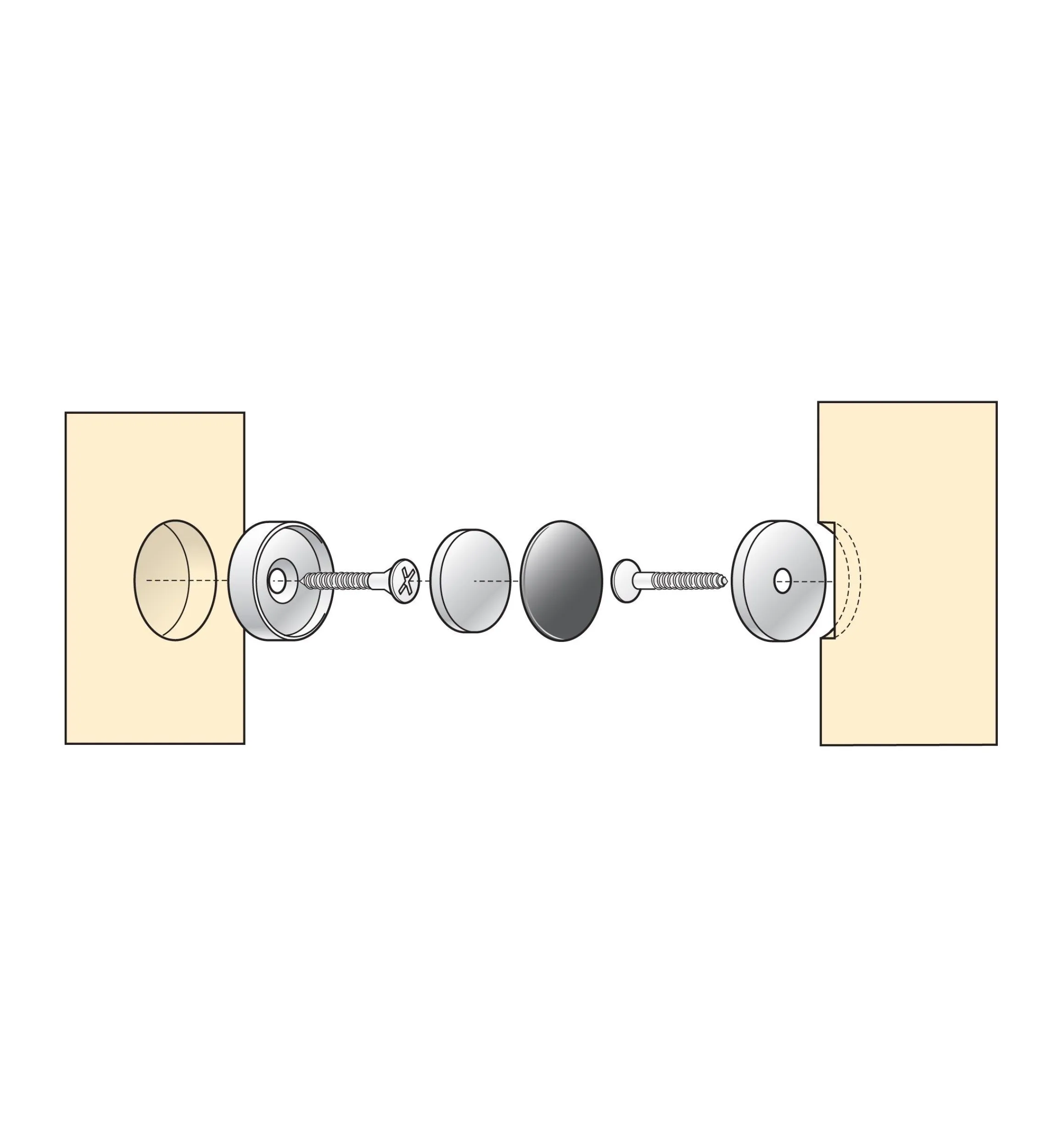 Lee Valley Magnets|Magnets>Steel Cups For Rare-Earth Magnets