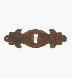 Lee Valley Escutcheons>Steel Plate Keyhole Escutcheons