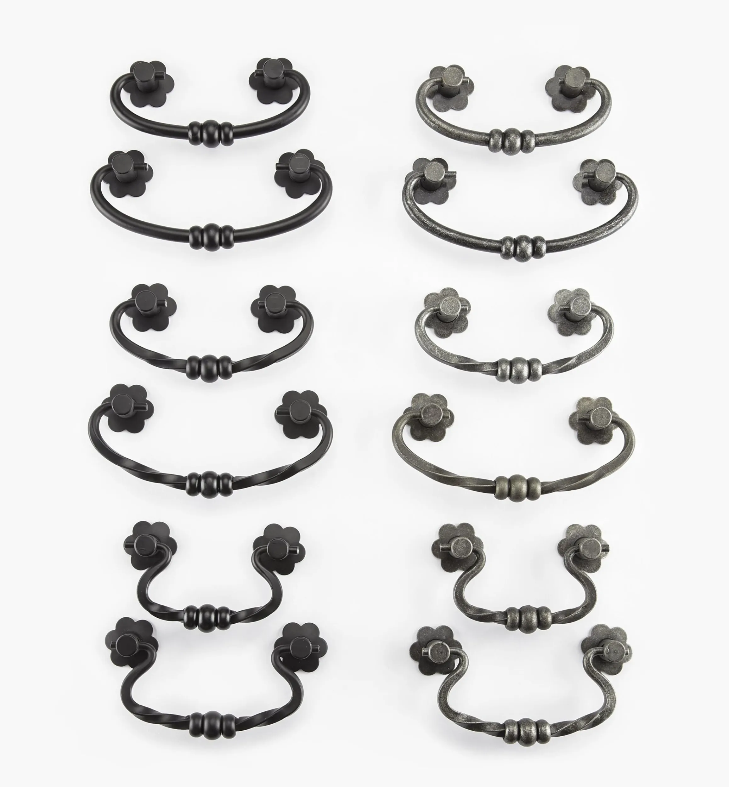 Lee Valley Pulls>Steel Three-Bead Pulls
