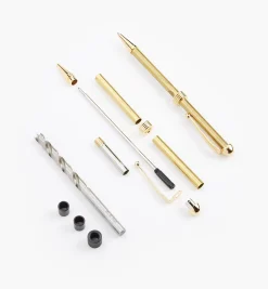Lee Valley Project Supplies>Streamline Round-Top Pen Starter Set