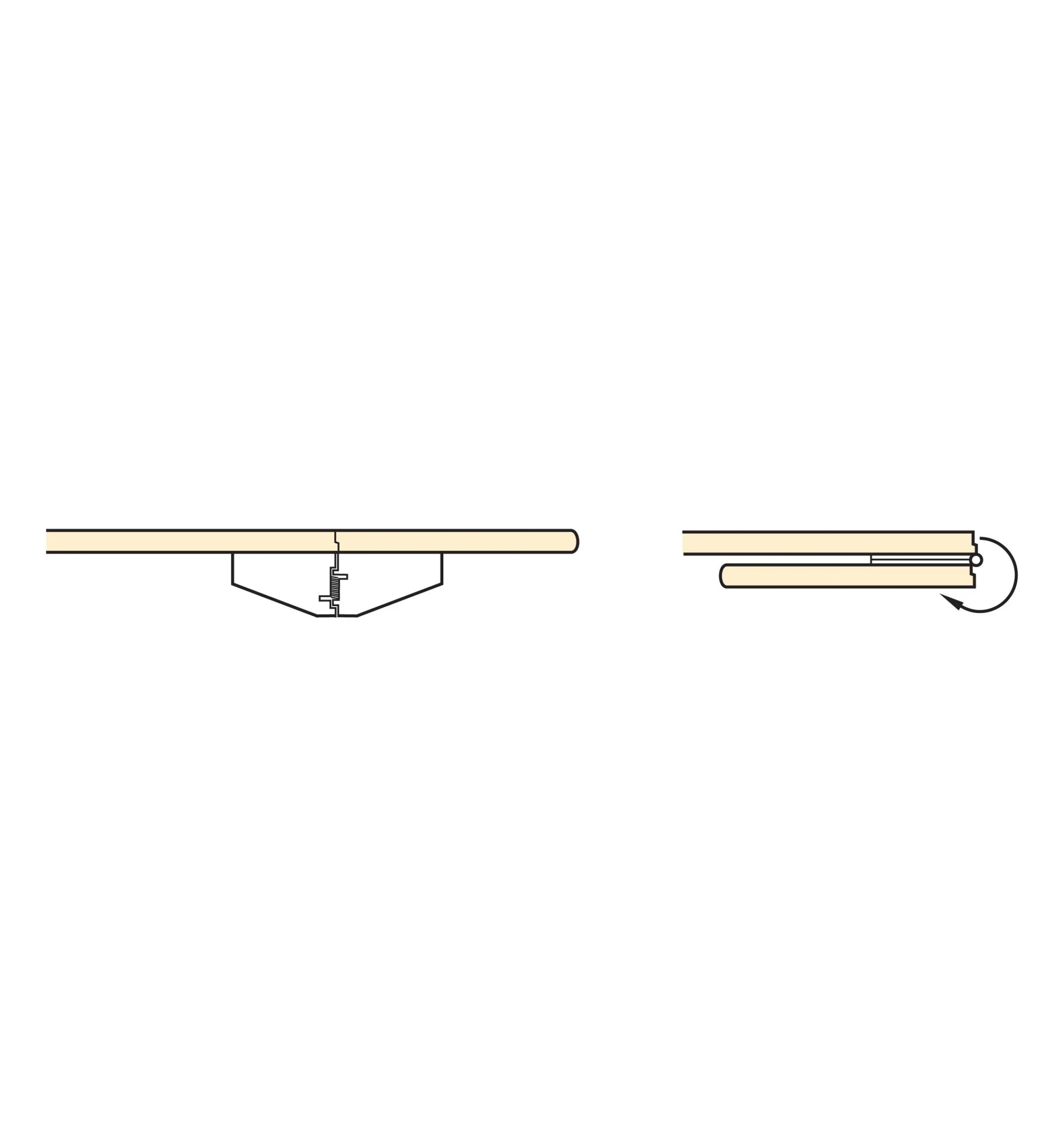 Lee Valley Table Hardware>Table-Leaf Hinges