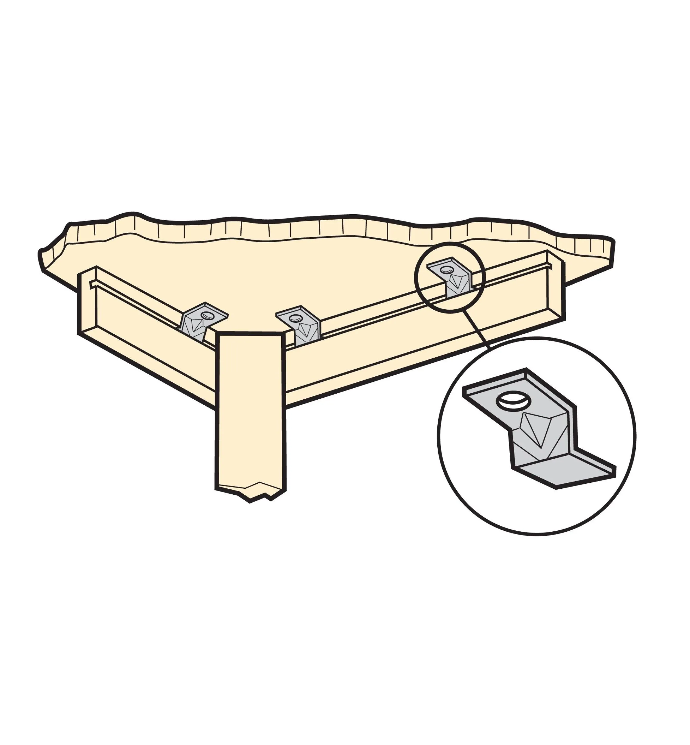 Lee Valley Table Hardware>Tabletop Mounting Clamps
