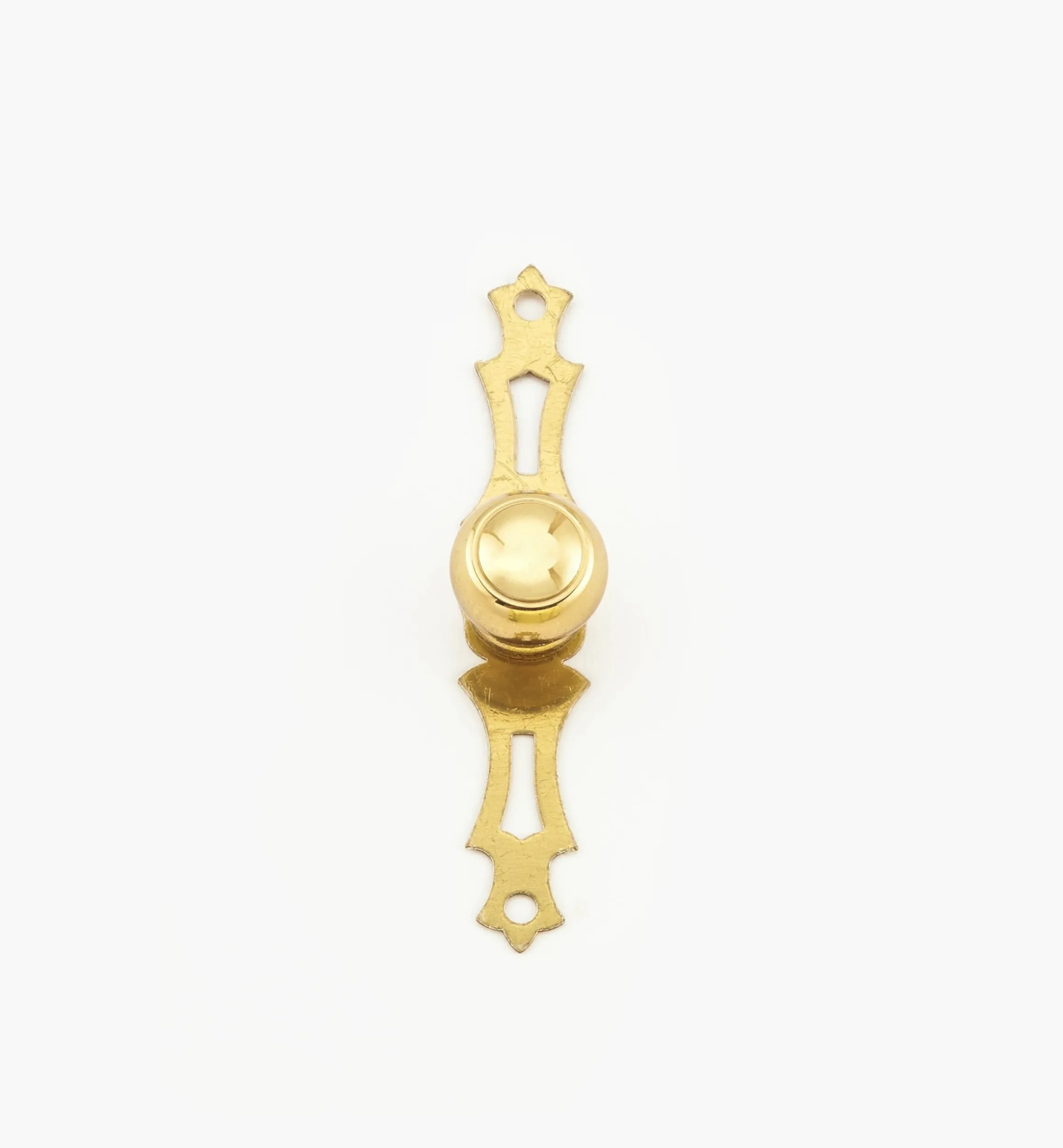 Lee Valley Knobs>Tansu Brass Plate Knob