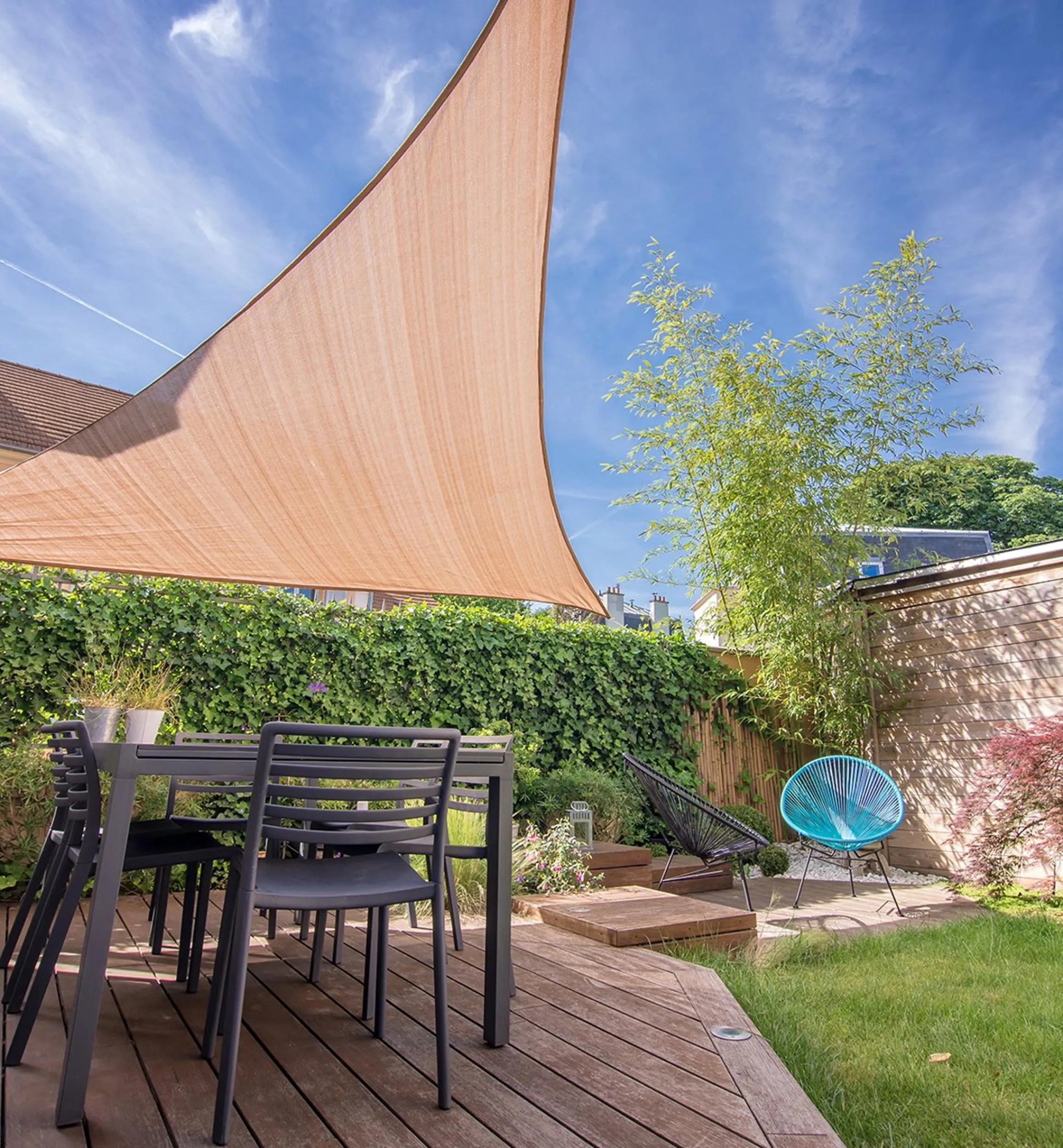 Lee Valley Sun Shades>Triangle Shade Sails
