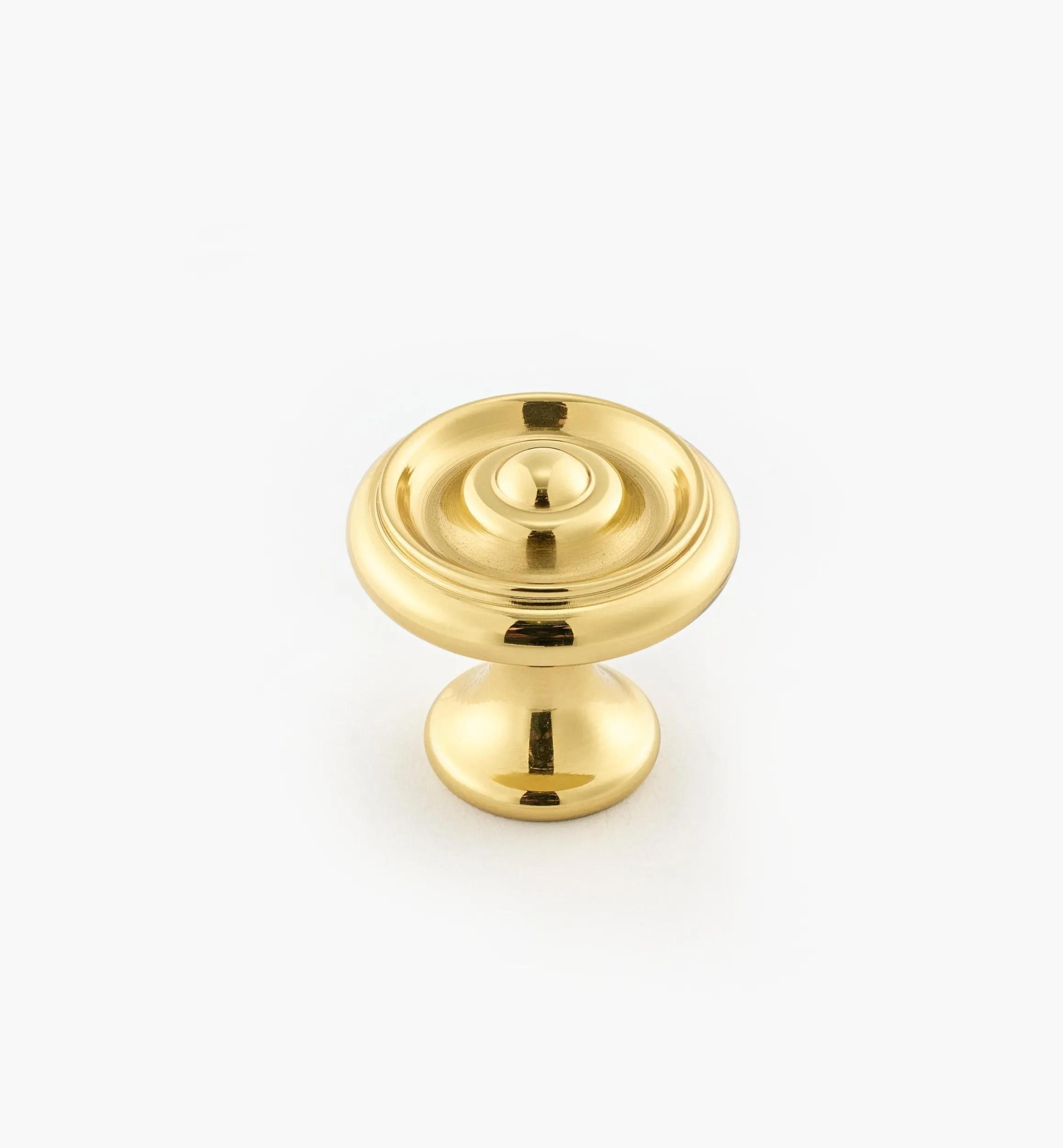 Lee Valley Knobs>Turned Brass Raised Knobs