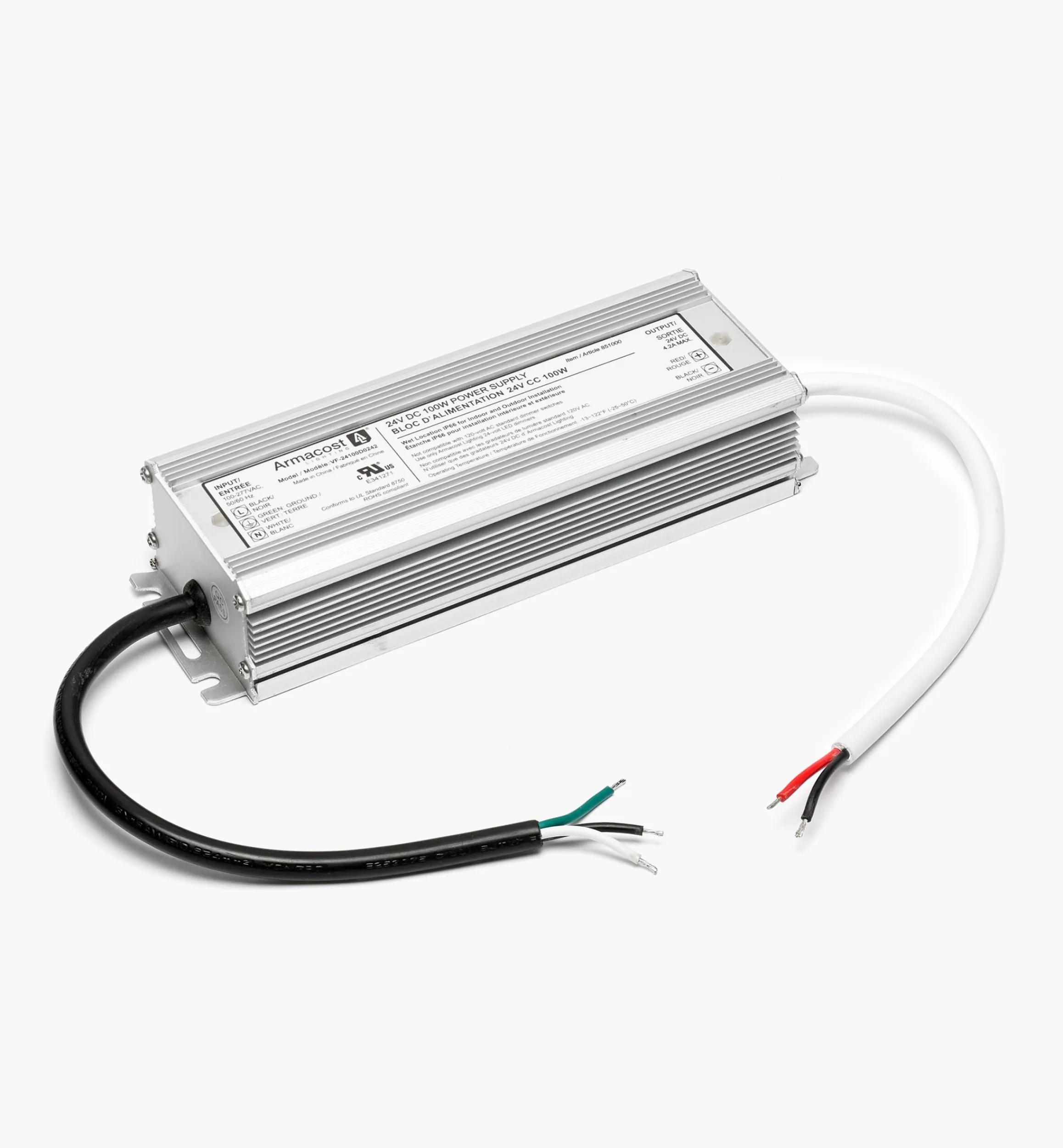 Lee Valley Lighting>24V Indoor/Outdoor Power Supplies For RGB+W LED Lights