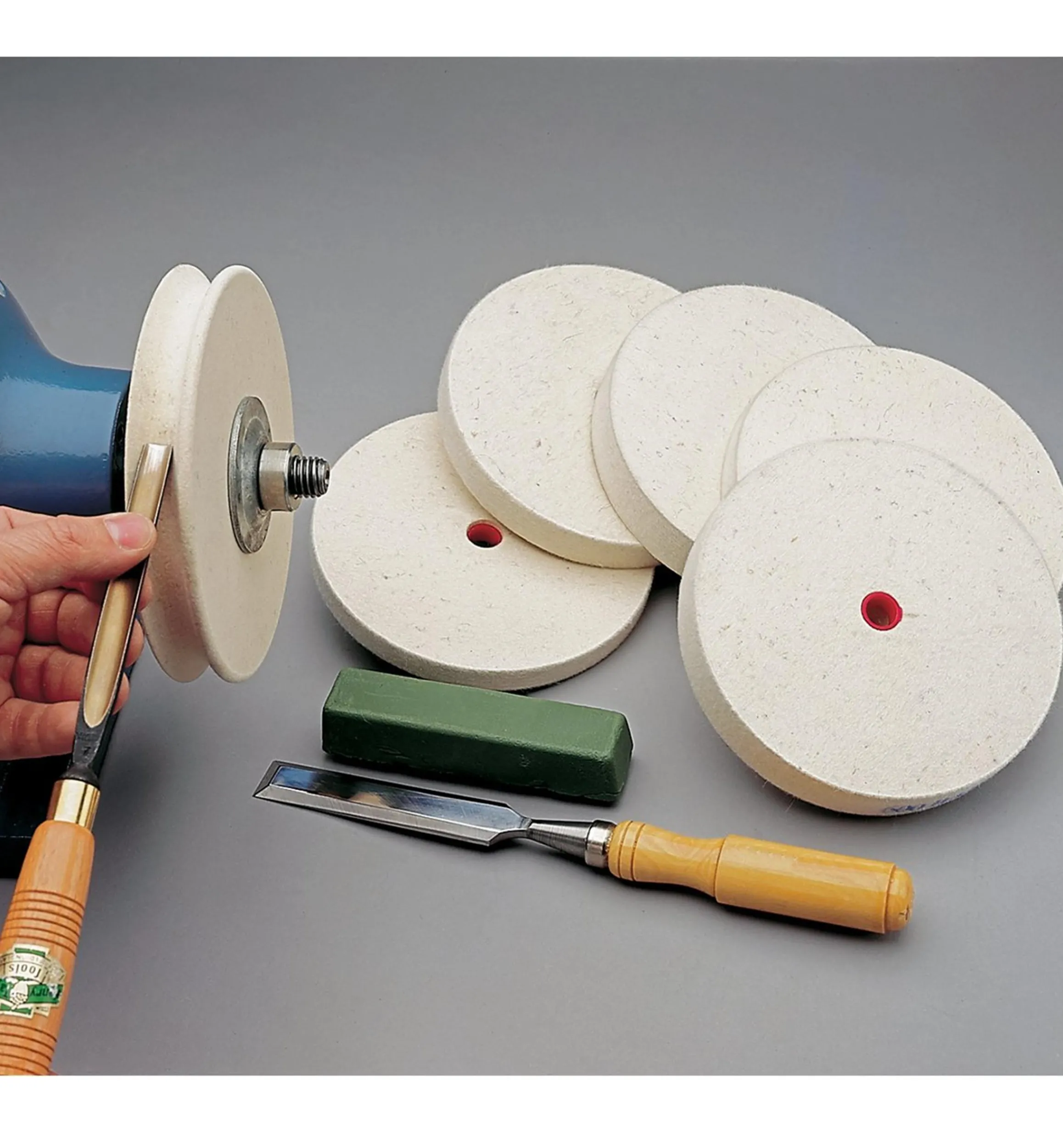 Lee Valley Sharpening>Veritas Felt Wheel For Carving Tools