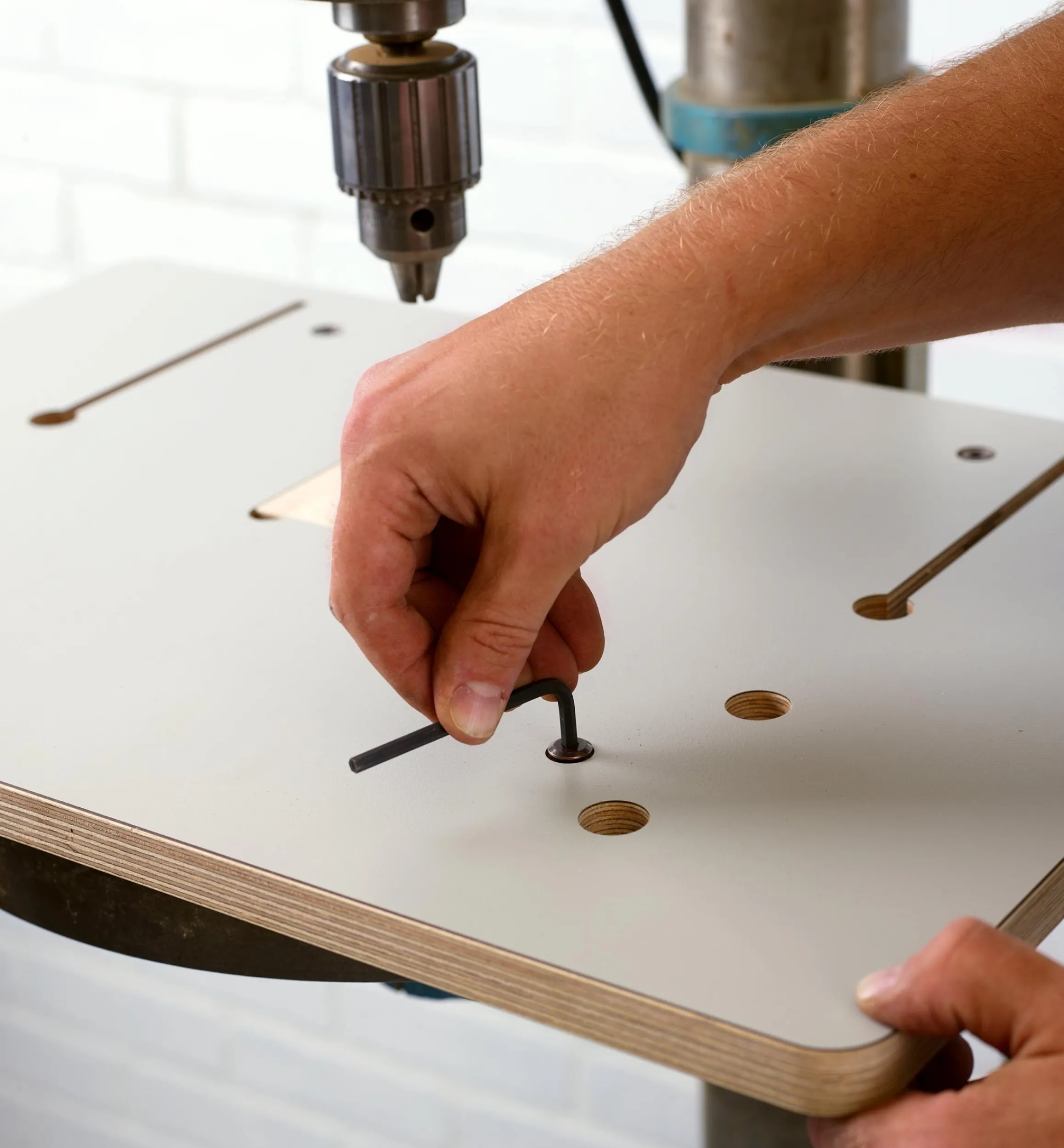 Lee Valley Power Tool Accessories>Veritas Large Drill-Press Table & Fence