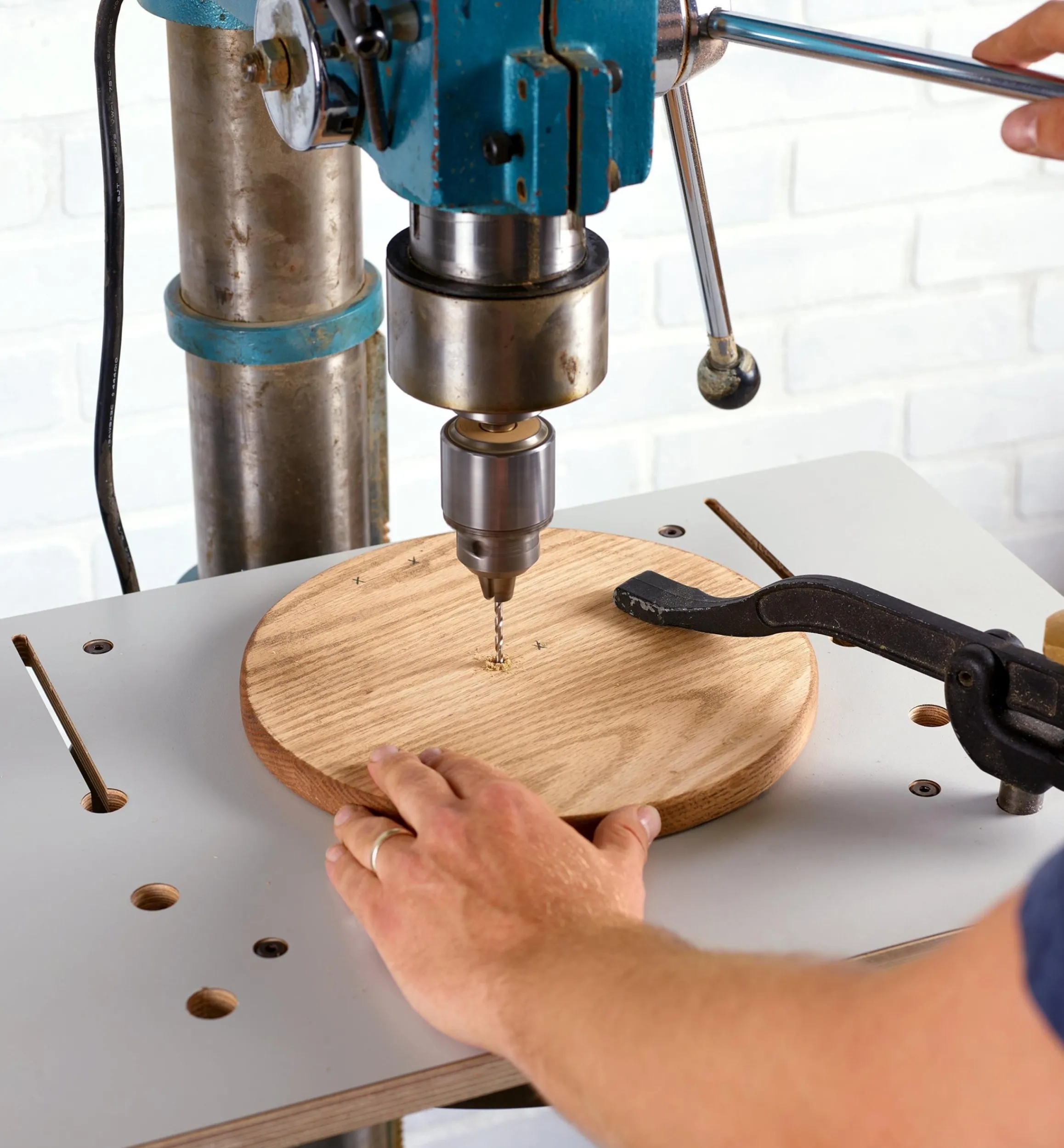 Lee Valley Power Tool Accessories>Veritas Large Drill-Press Table & Fence