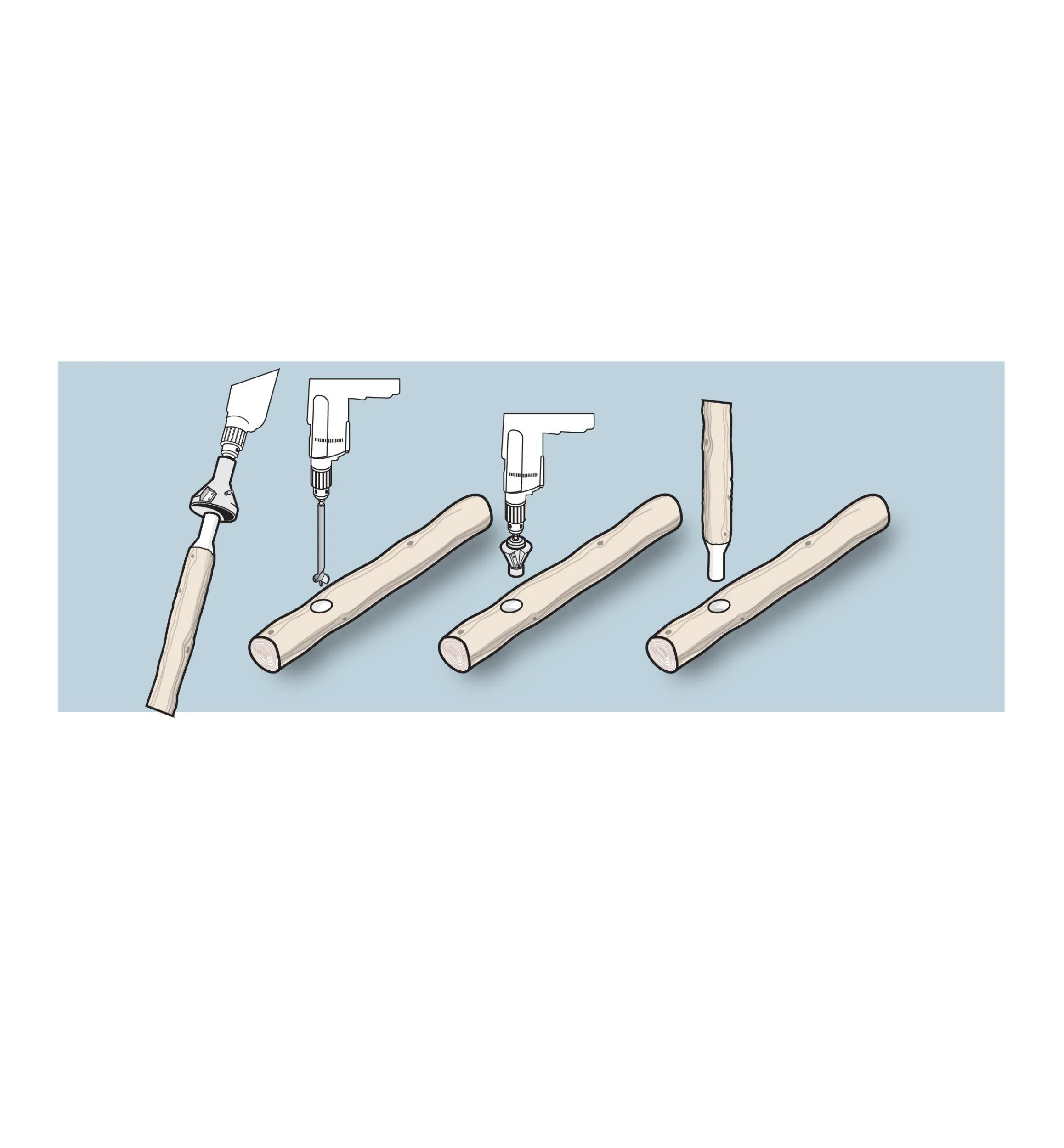 Lee Valley Hand Tools>Veritas Power Tapered Tenon Cutters