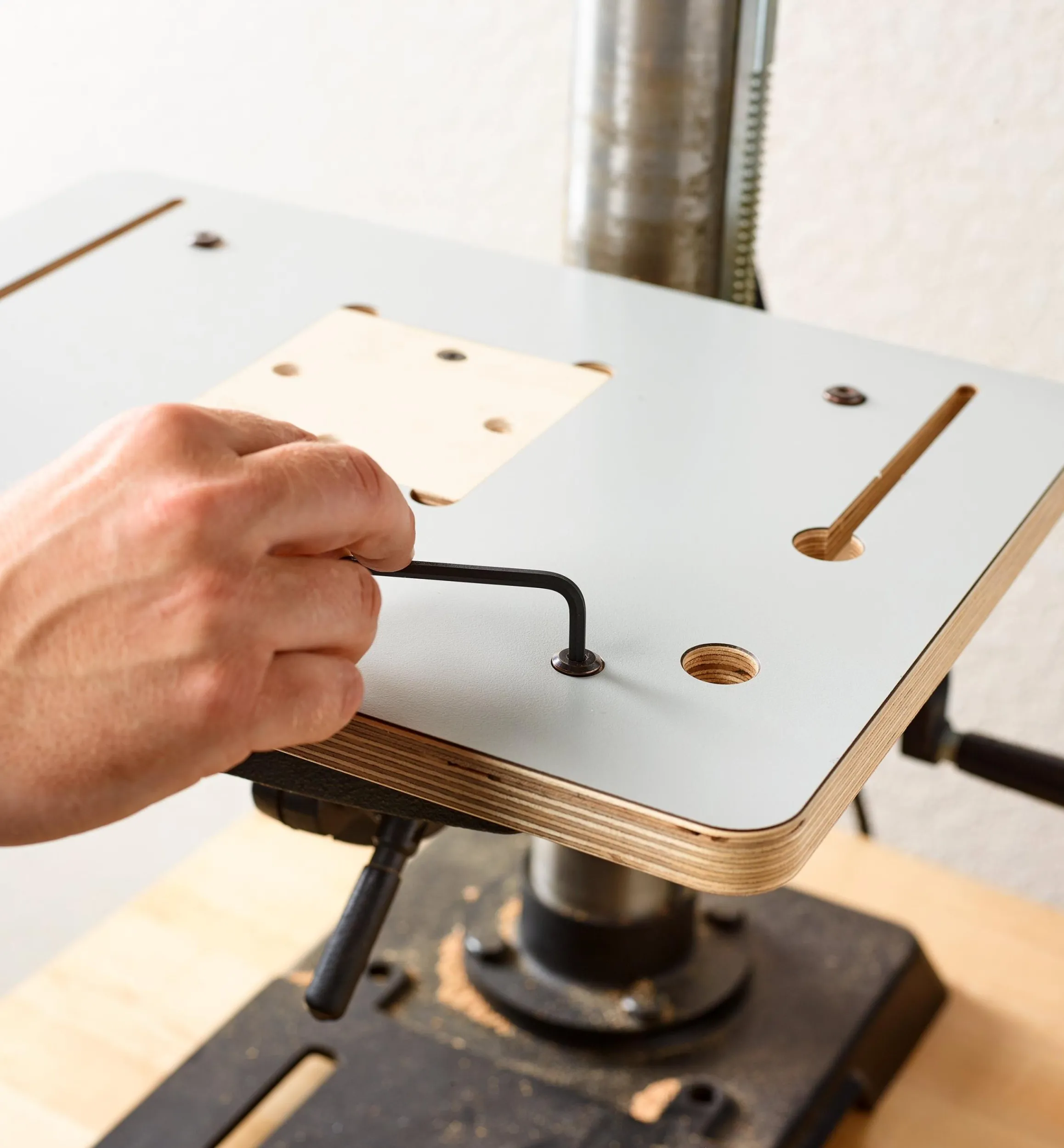 Lee Valley Power Tool Accessories>Veritas Small Drill-Press Table & Fence