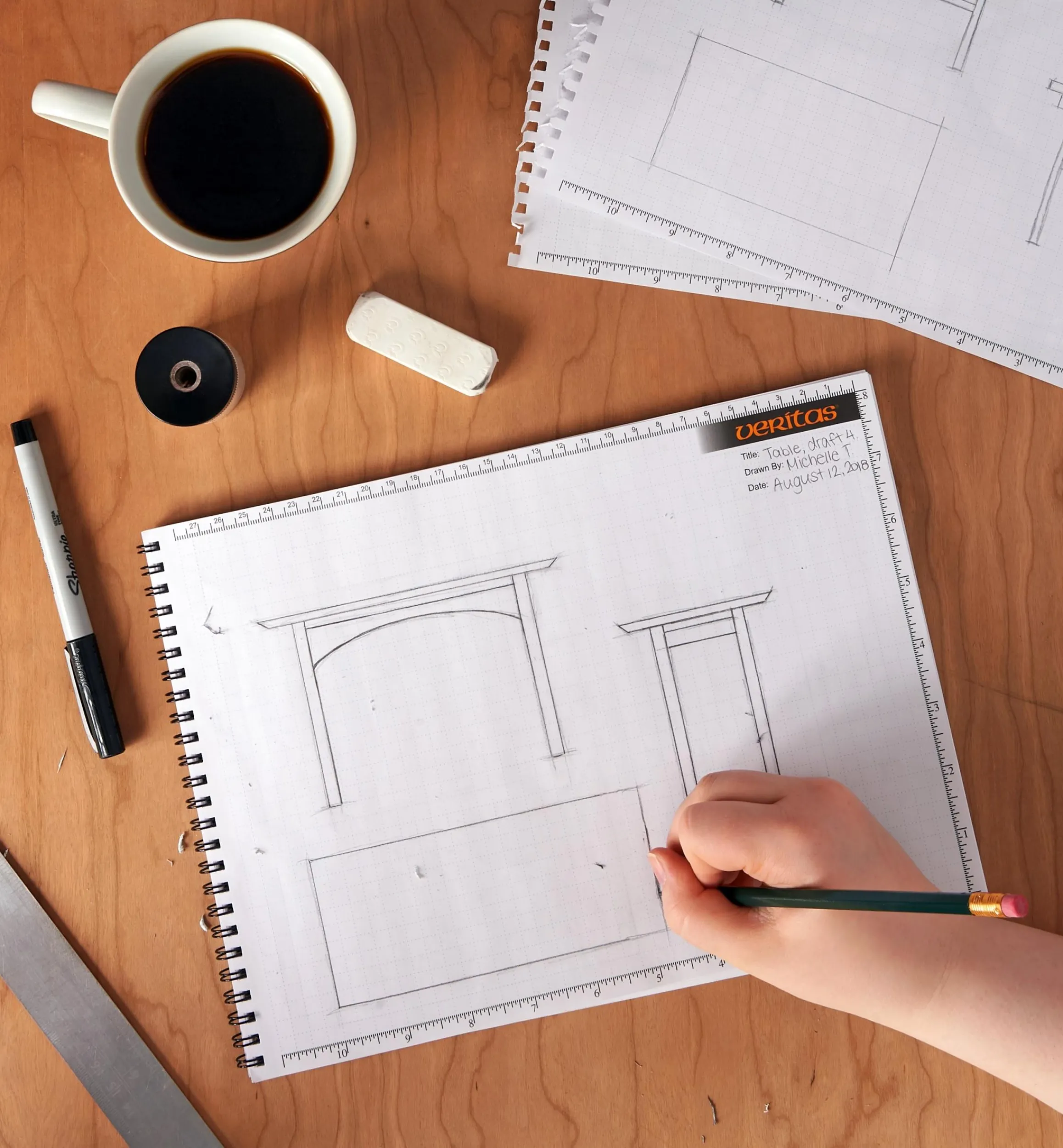 Lee Valley Supplies>Veritas Spiral-Bound Workshop Design Pad