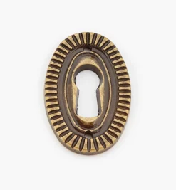 Lee Valley Escutcheons>Vertical Cast Ribbon Escutcheons