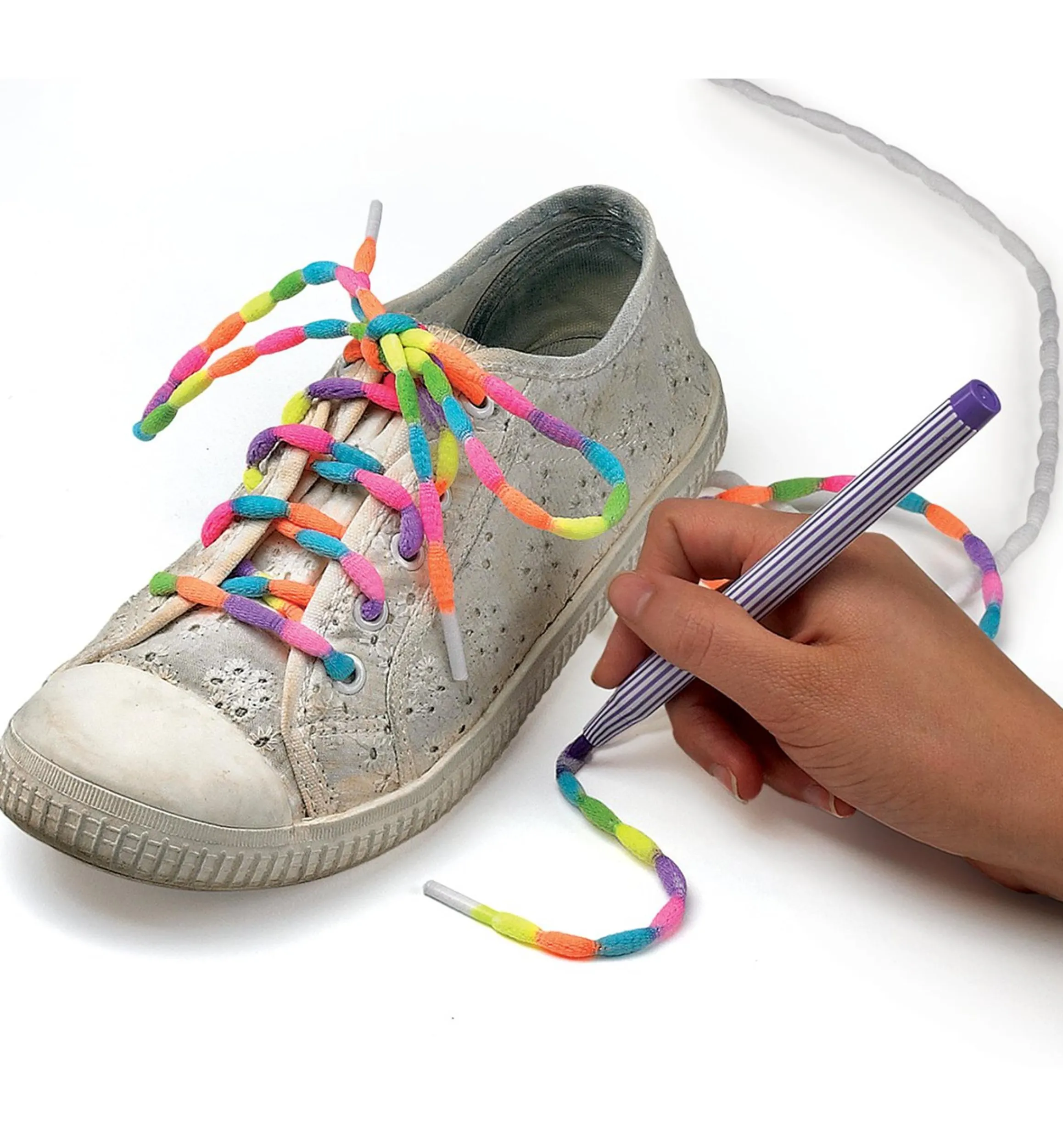 Lee Valley Footwear>White Laces That Stay Tied