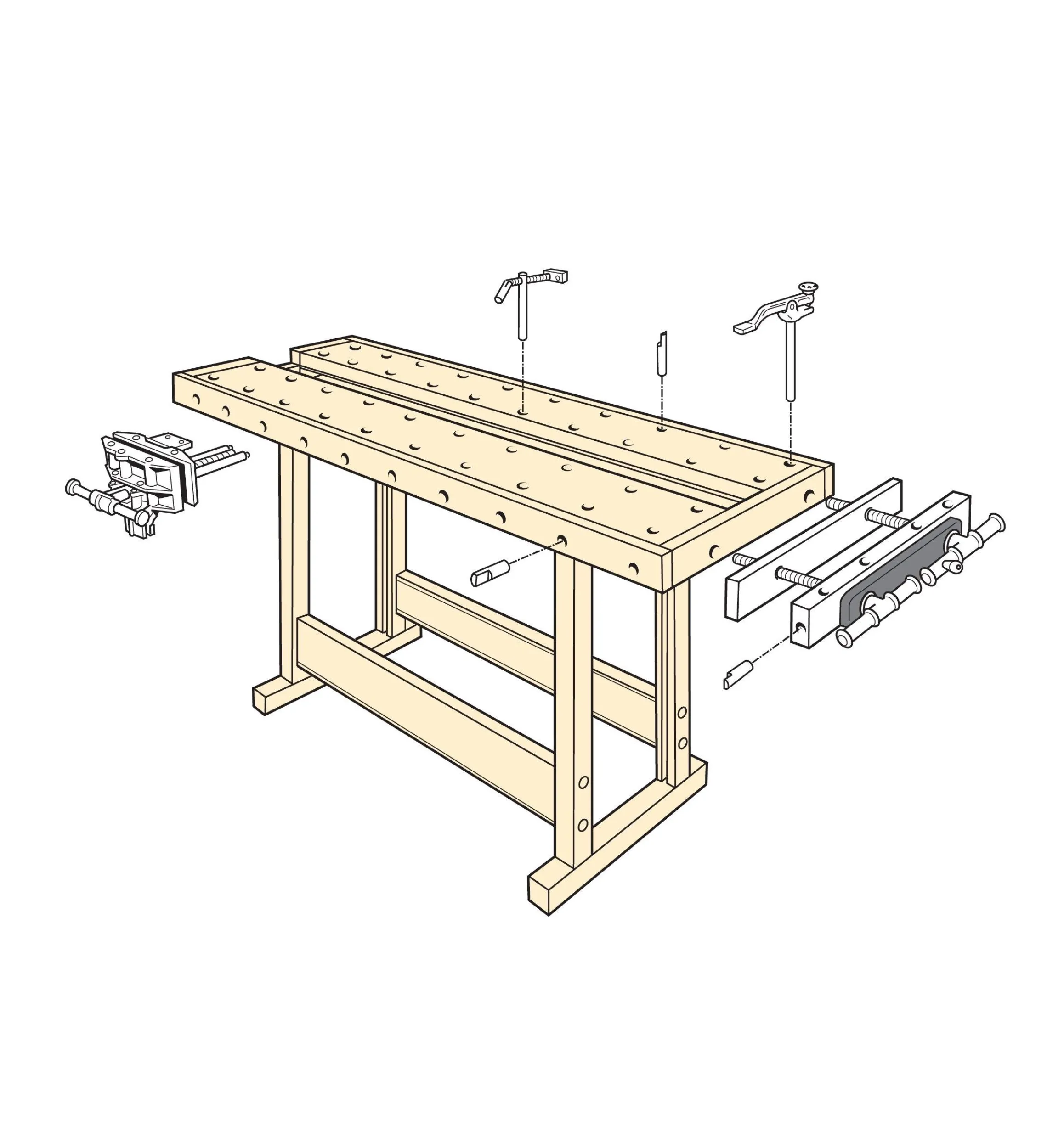 Lee Valley Plans>Workbench Plan