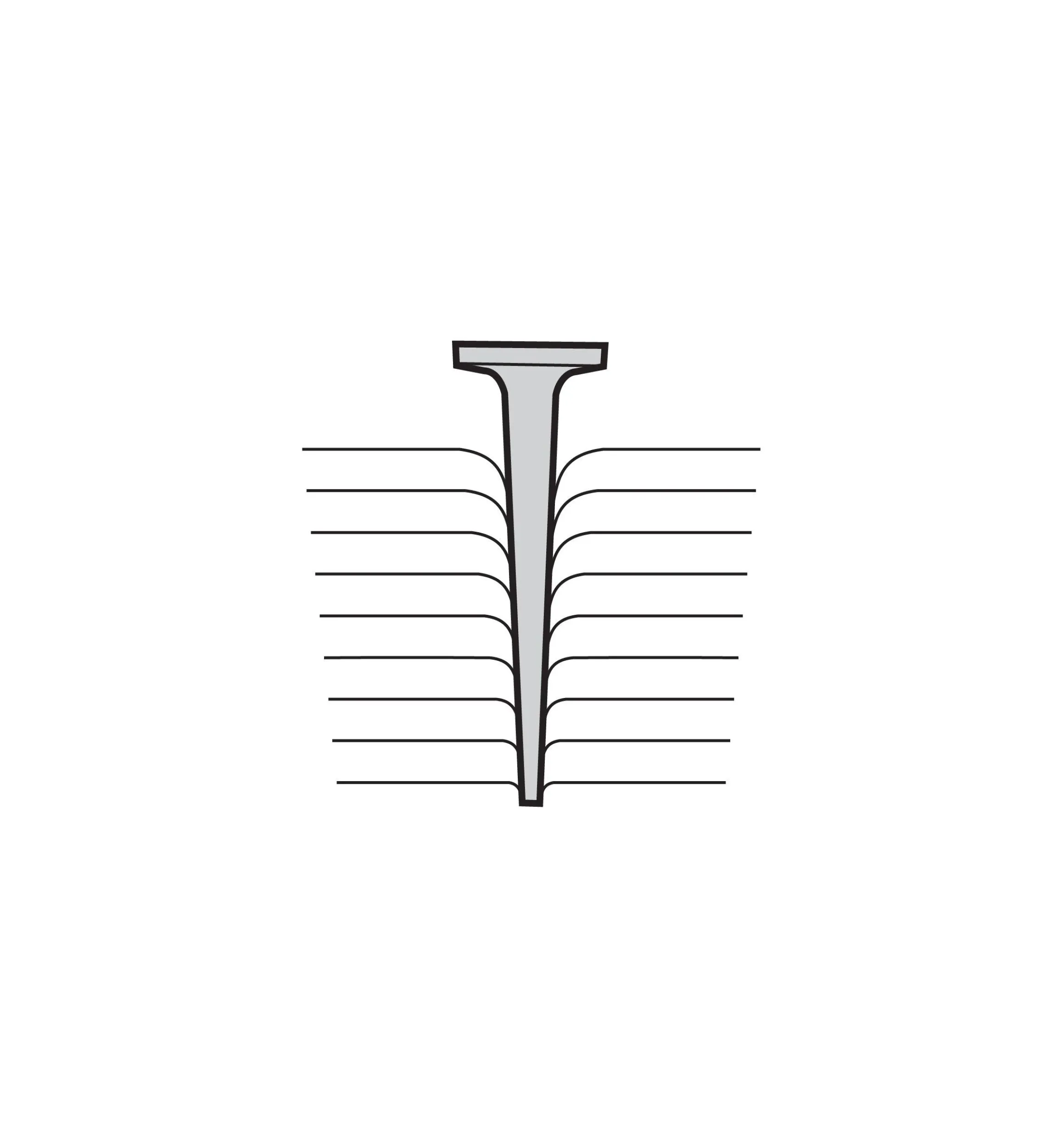 Lee Valley Fasteners>Wrought-Head Square-Cut Nails